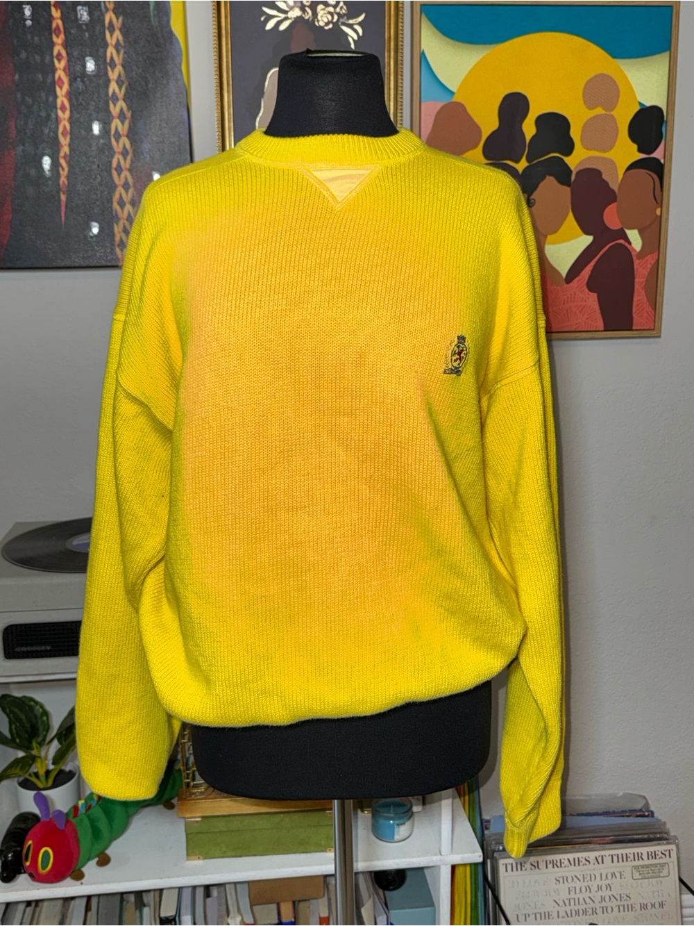 Tommy Hilfiger Bright Yellow Crewneck Sweater